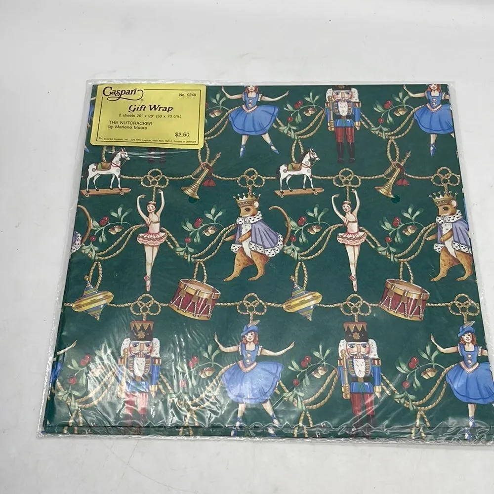 Vintage gift wrap lot floral Christmas Baby birds dolls other new old stock